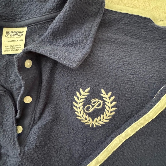 PINK Victoria's Secret NavyBlue Fleece setup /Size XL - Picture 6 of 7